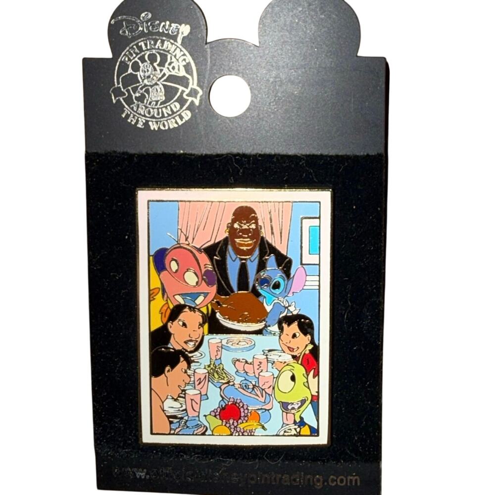 Lilo Stitch Family Dinner Photograph Jumbaa Pleakley Cobra Nani Disney Pin 25887